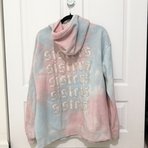 Sisters Pastel Rainbow Sherbet Tie Dye Hoodie James Charles YouTube Extra Large - Picture 2 of 8